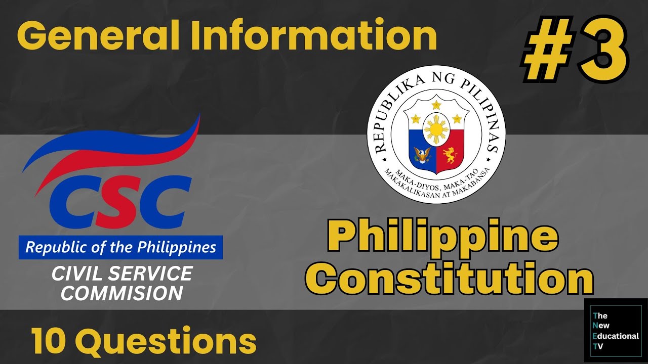 Civil Service Exam Reviewer 2025 Philippine Constitution