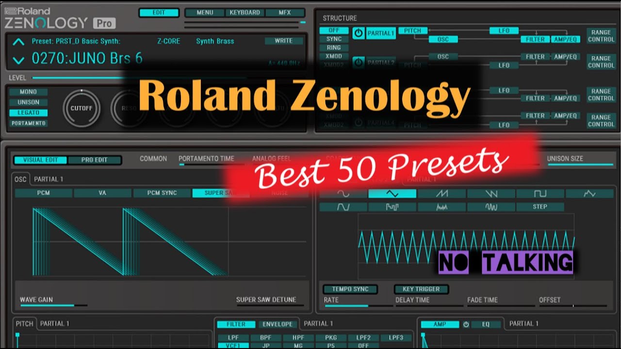 Roland Zenology VSTi, Best 50 Presets (most useful sounds)
