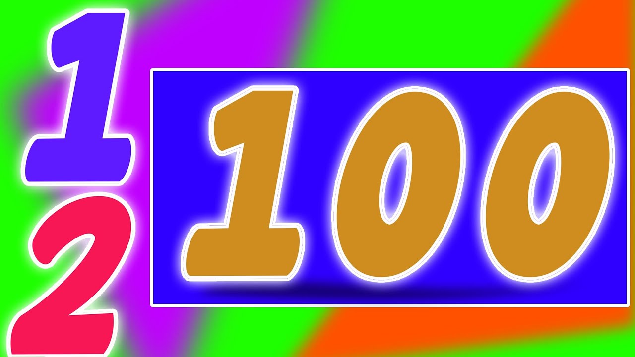 El número canción 1-100 | Compilación para niños | video educativo | Aprende números | Number Song