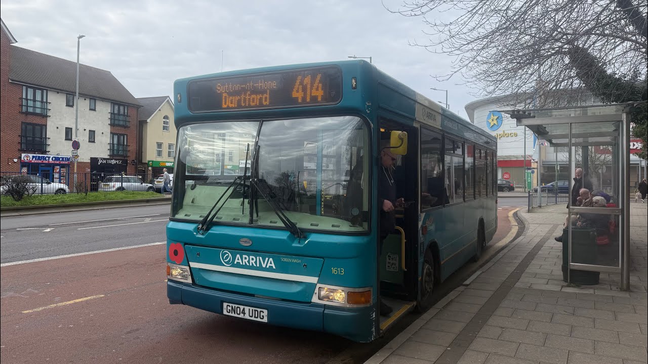 FRV: Arriva Kent Thameside 414: Dartford - South Darenth 1613 (GN04 UDG) Dennis Dart