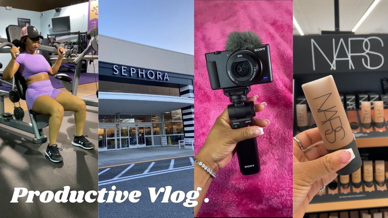 I woke up at 6am to be productive+I bought the Sony Zv1+300$ sephora haul+my workout routine.