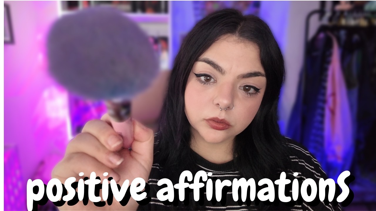 asmr | positive affirmations | face brushing | for anxiety and sleep
