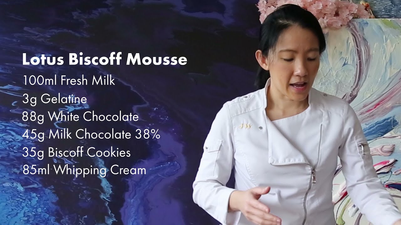 Bake with Janice Wong - Chocolate Biscoff mousse cake Recipe