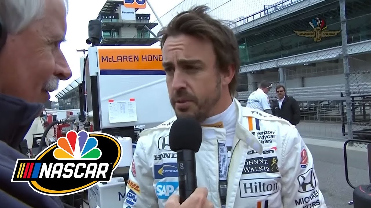 Fernando Alonso on his first Indy 500 practice | NASCAR | NBC Sports