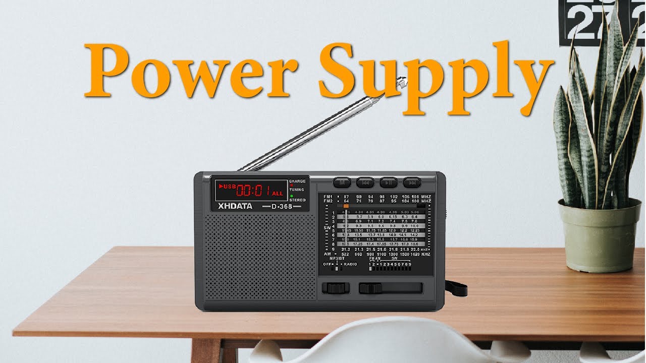 XHDATA D-368  power supply method