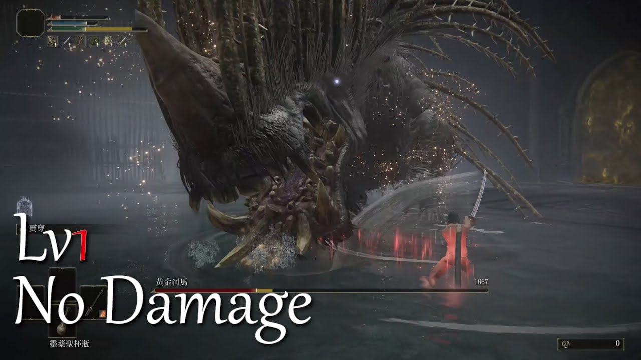 【Shadow of the Erdtree】Golden Hippopotamus｜RL1, No Damage, No Scadutree Blessing