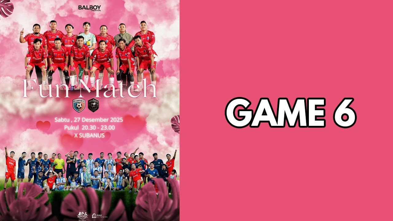 🔴SERUUU❗❗❗ GAME 6//SUPER DADS FC AR-RAUDAH  VS ES CAMPUR FC//FRIENDLY MATCH
