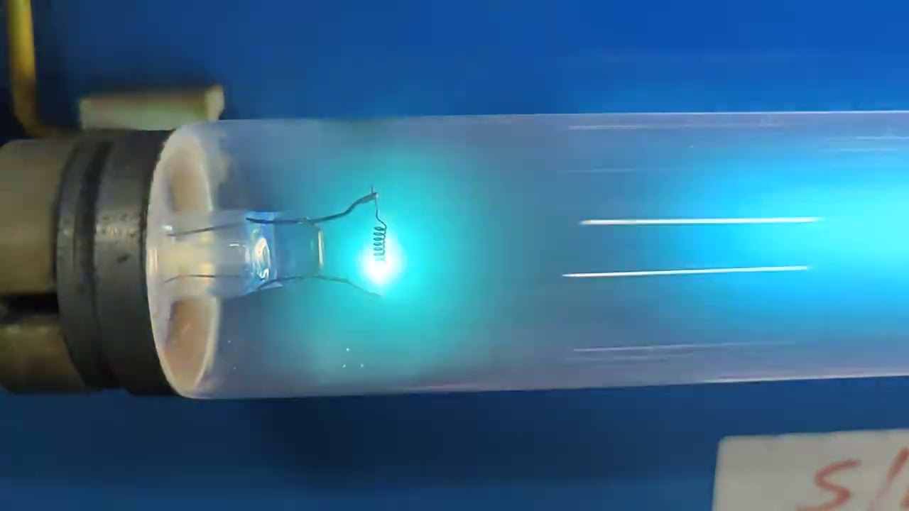 L&acirc;mpada fluorescente sem f&oacute;sforo a 480 fps