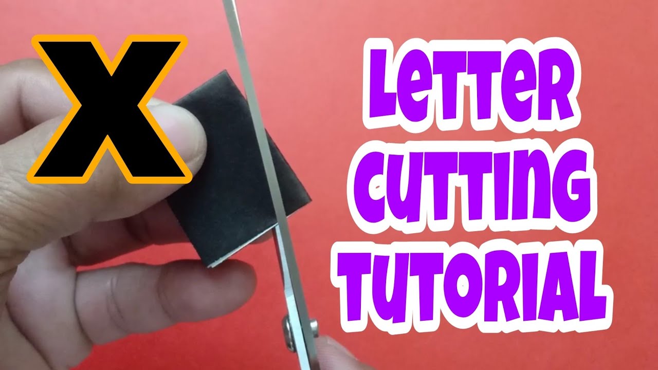 Letter cutting tutorial (Letter X) #lettercutting
