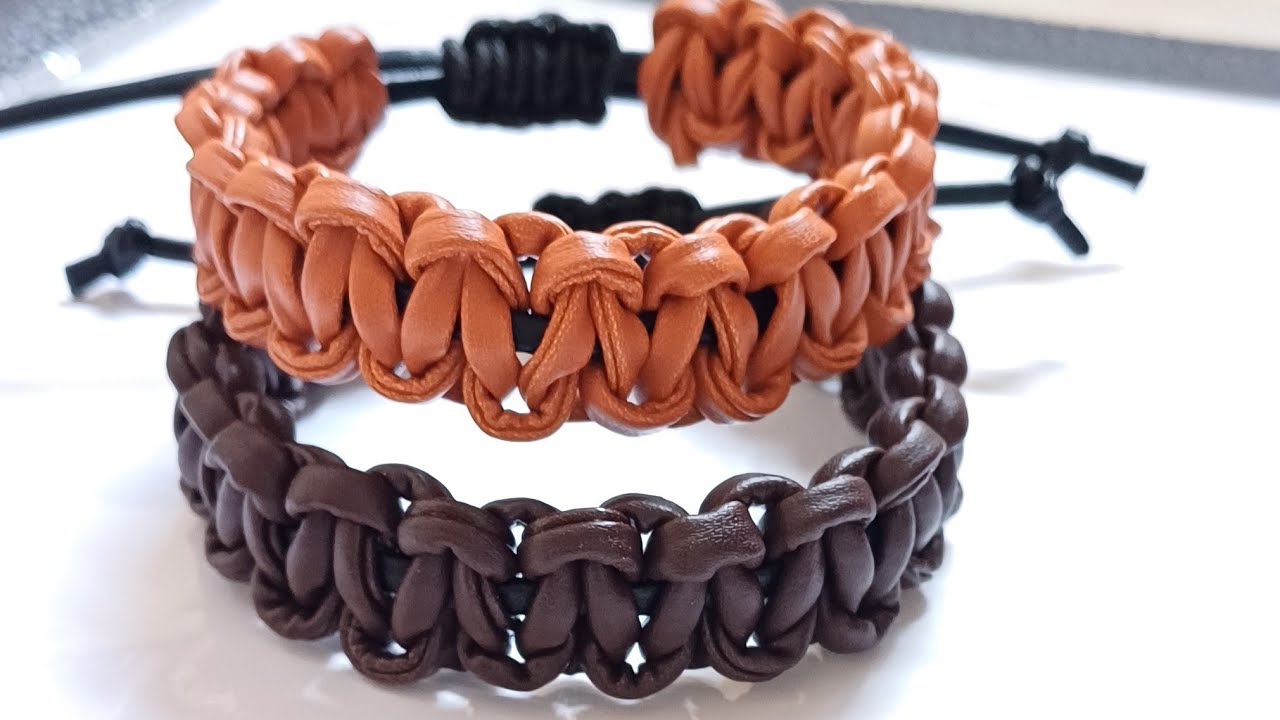 how to make leather bracelet for men