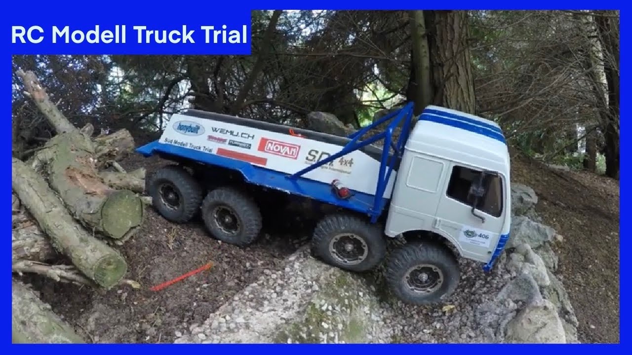 Scale RC Trial Modell Trucks im RC Modellbau Truck Parcour vom Modellbauer Volker Frink in  Brechen.