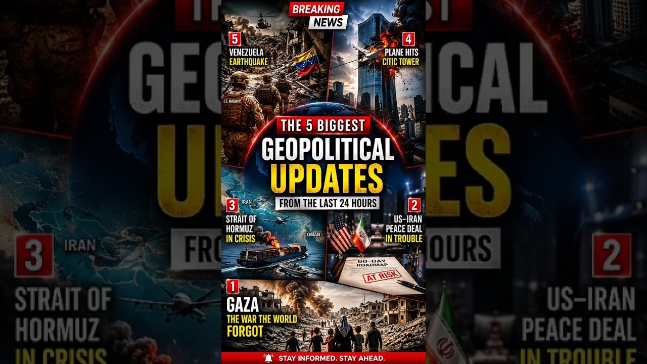 Top 5 Geopolitical Updates Today | US-Iran Tensions, Gaza, China & Venezuela News