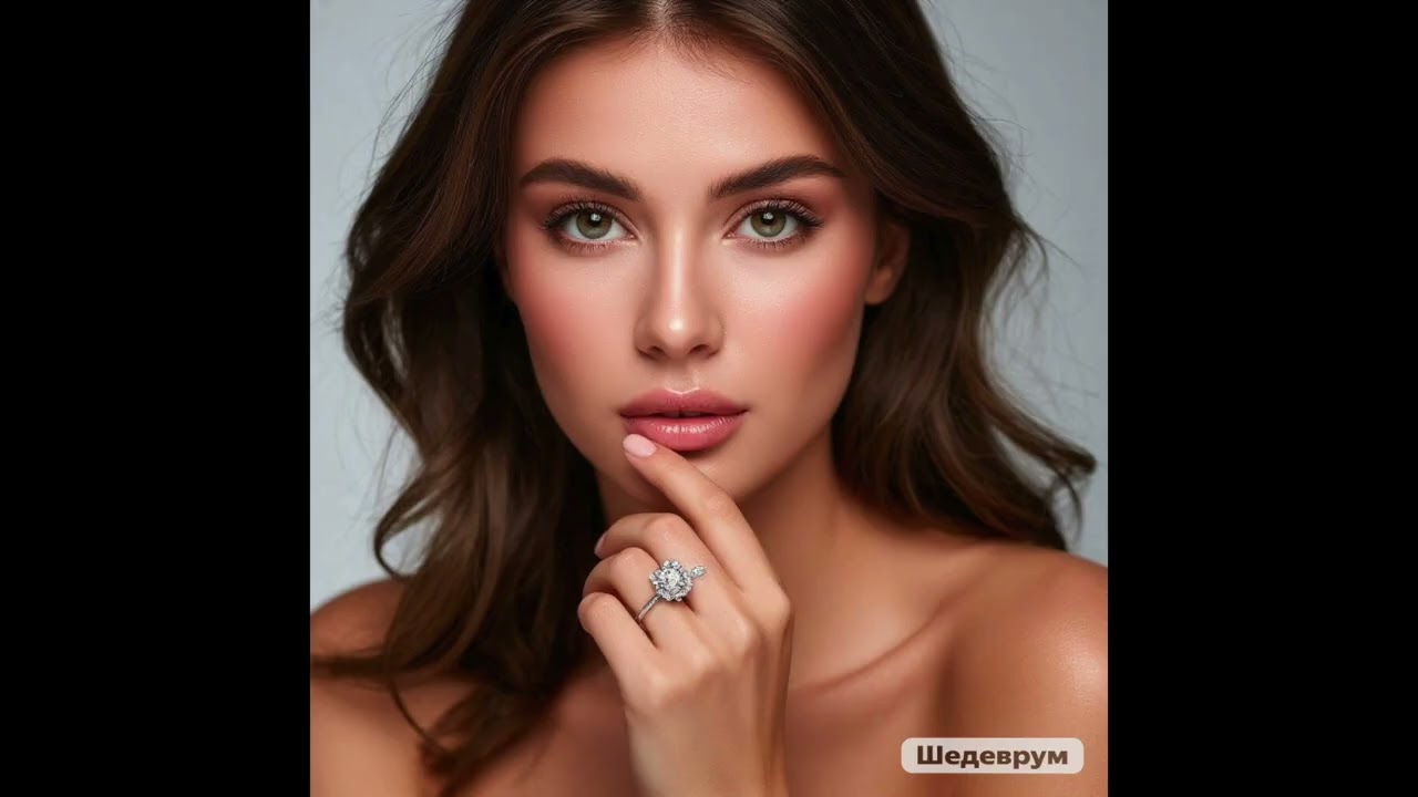 На руке кольцо надето