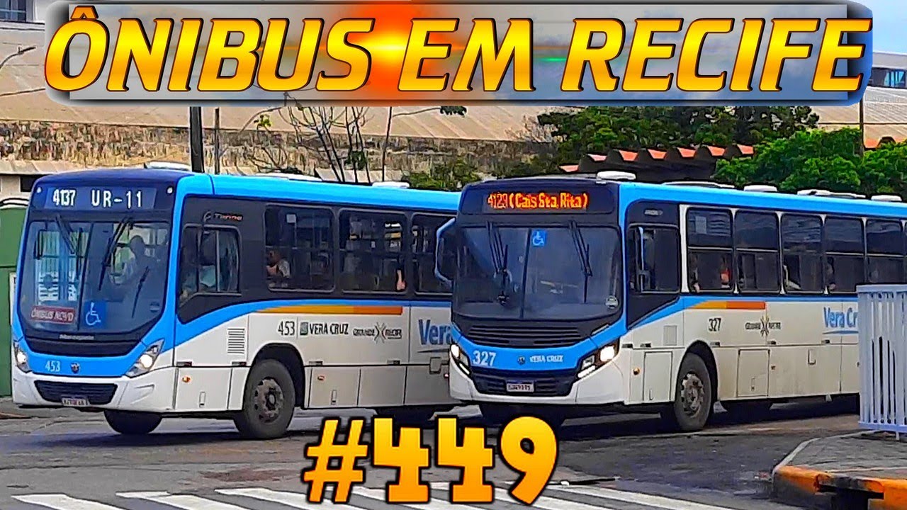 #449 Movimentação de ônibus em frente ao Terminal Cais de Santa Rita - Ônibus no centro do Recife
