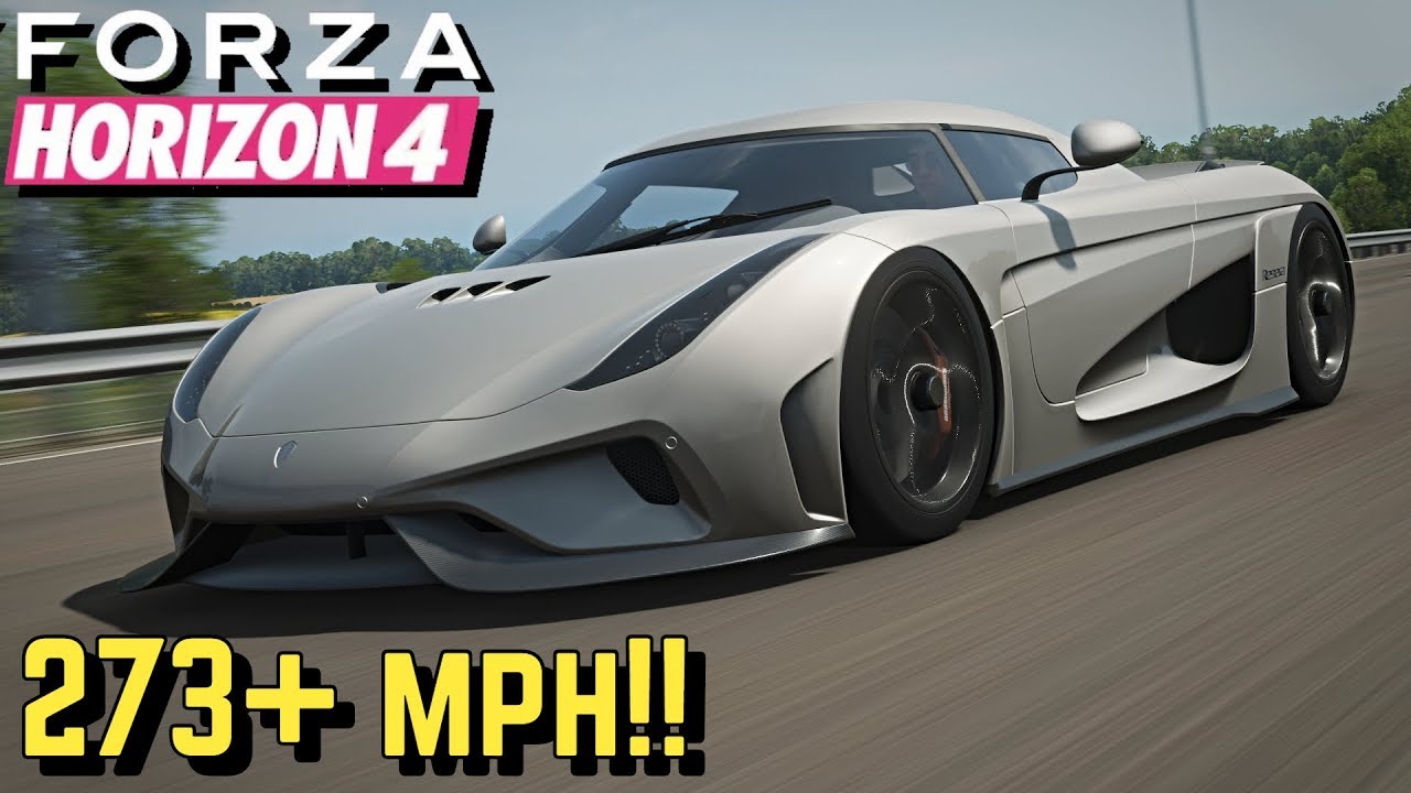 FORZA HORIZON 4 : 273+ MPH Koenigsegg Regera Tutorial!!