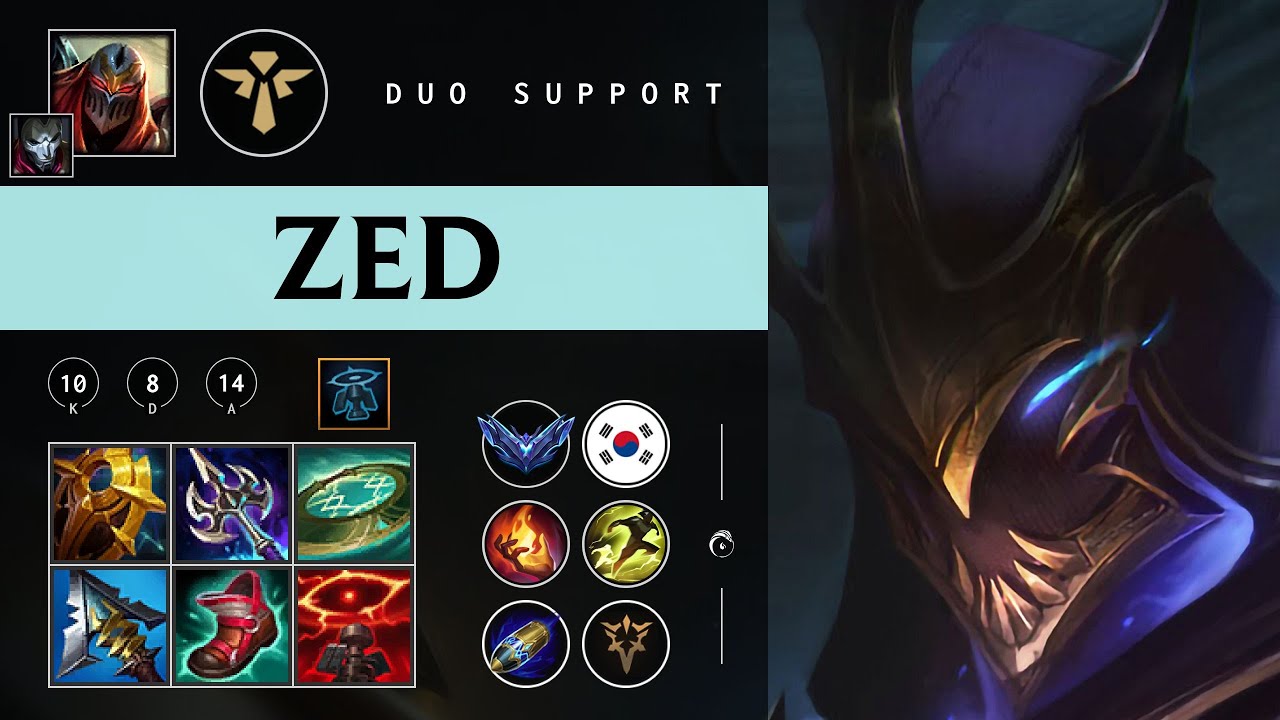 Zed Support vs Akali - KR Diamond Patch 26.01
