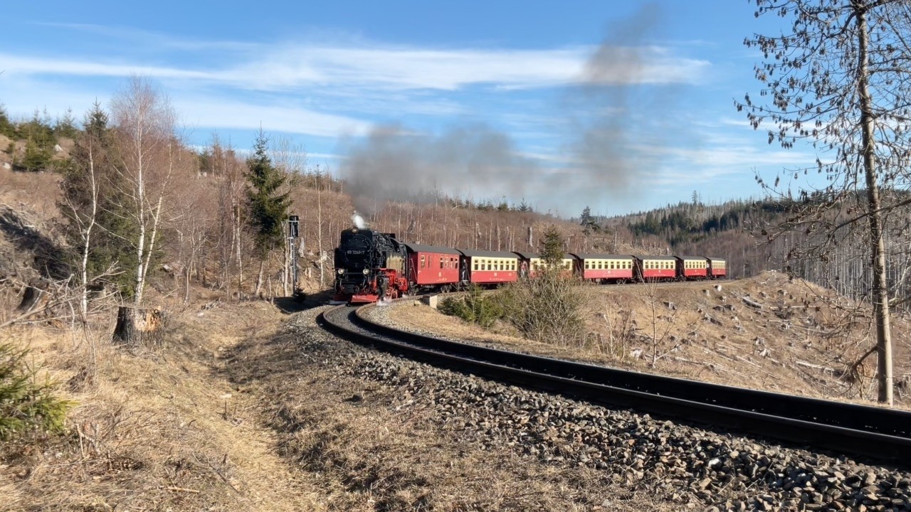 Viel Sonnenschein und wenig Dampf im Harz