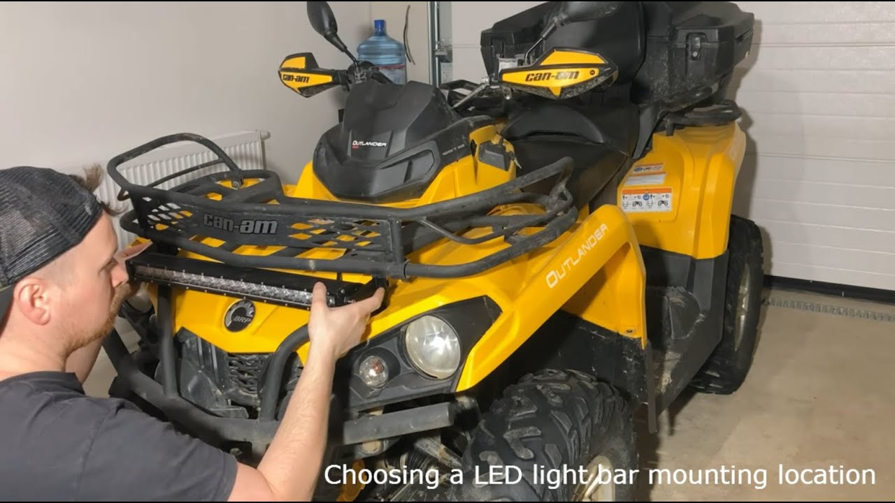 LED LIGHT BAR INSTALLATION (ATV) + wiring diagram | LED SVĚTELNÁ RAMPA - MONTÁŽ (ČTYŘKOLKA) + schéma
