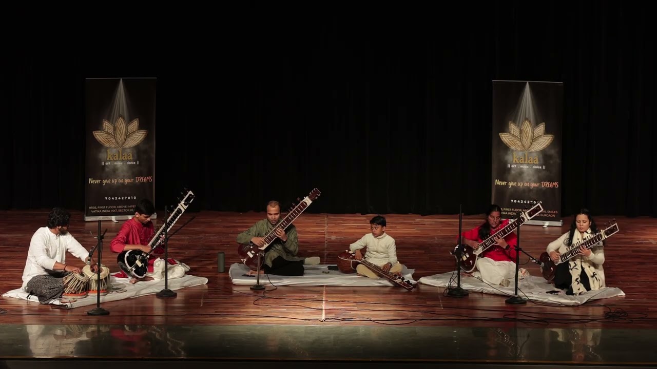 Sitar presentation on raag Yaman by Ridhay Siani, Koshin Madhur, Avaneesh Pawar and Deepa Thakur
