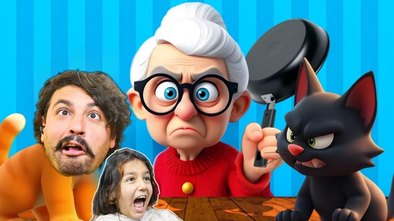 BÜYÜKANNENİN YENİ KEDİSİNİ EVDEN ATTIRDIK 🐈 Cat And Granny - Cat Simulator