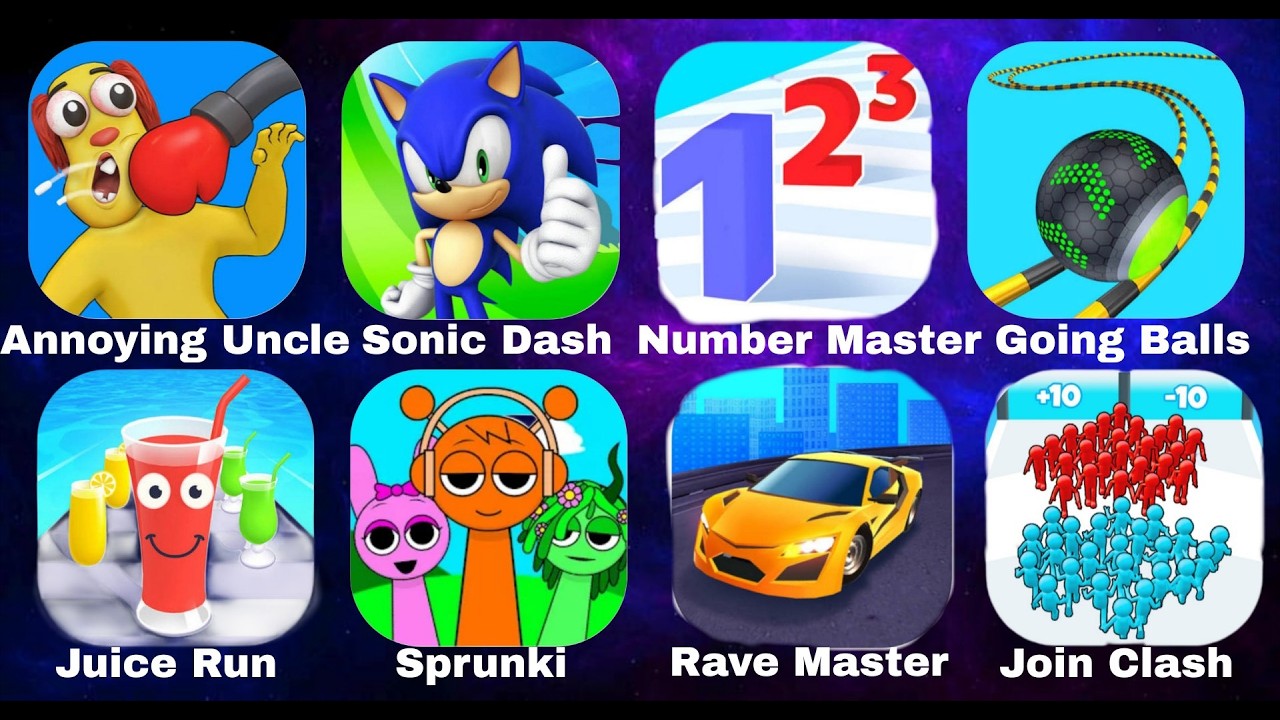 Annoying Uncle,Roblox,Number Master,Going Balls,Juice Run,Sprunki,Race Master,Join Clash