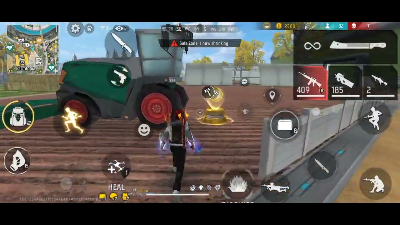 Battle royale solo game play gareena Free fire max  like comment share and subscribe  