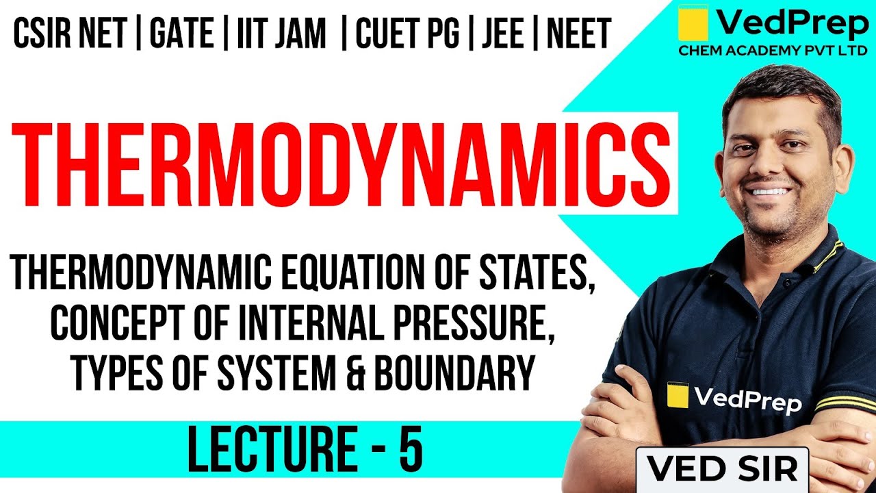 Thermodynamics CSIR NET Chemistry | Internal Pressure | System | Boundary | VedPrep C