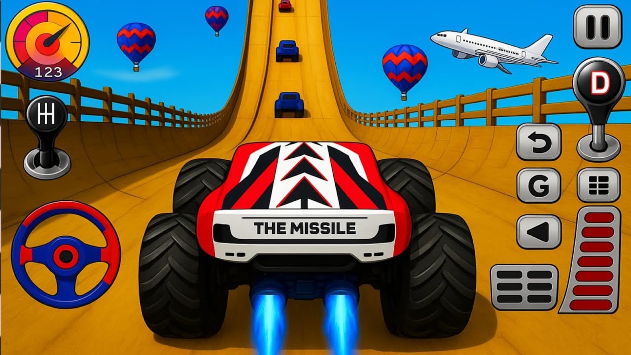 Monster Truck Mega Ramp Extreme Racing - Mega Ramp Monster Truck Racing - Android Gameplay