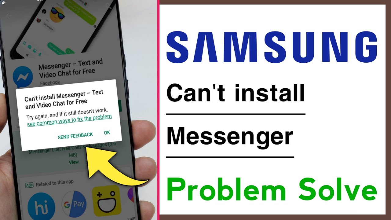 Samsung Can't install Messenger Problem Solve