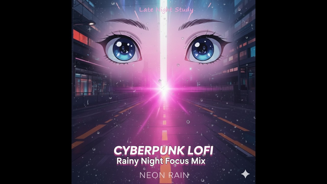 ☔ Cyberpunk Night Lo-fi | Deep Focus / Study / Sleep (1H Seamless Loop)
