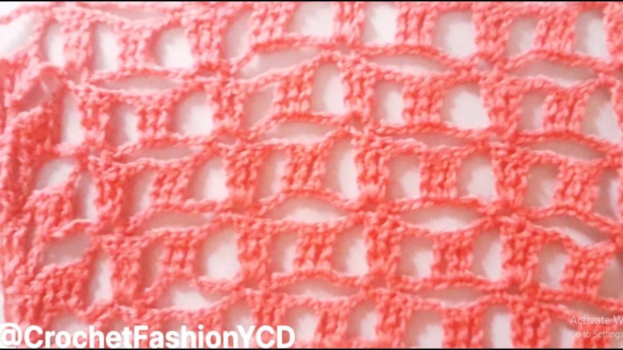 How to Crochet this Mesh Stitch for Beginners (Step-by-Step).Learn the Crochet Mesh Stitch
