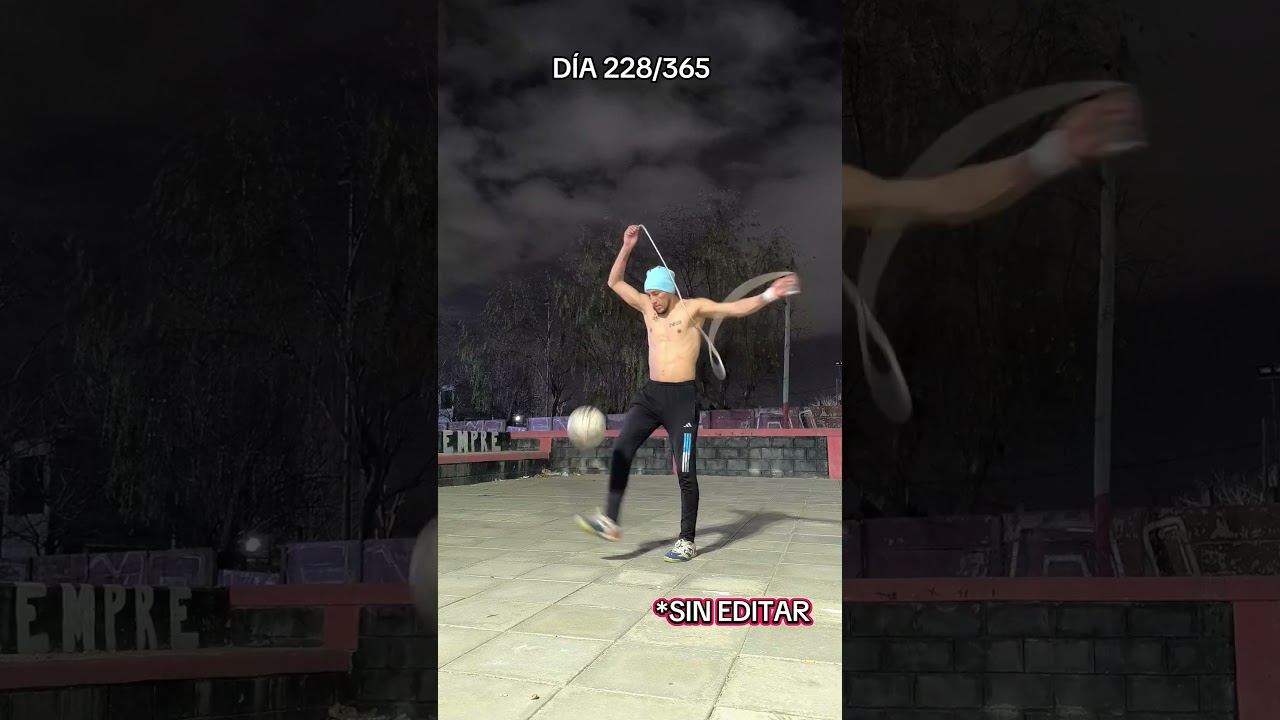 DIA 228/365 ✅⚽👿 #freestyle #challenge #noche #futbol #viral #skills