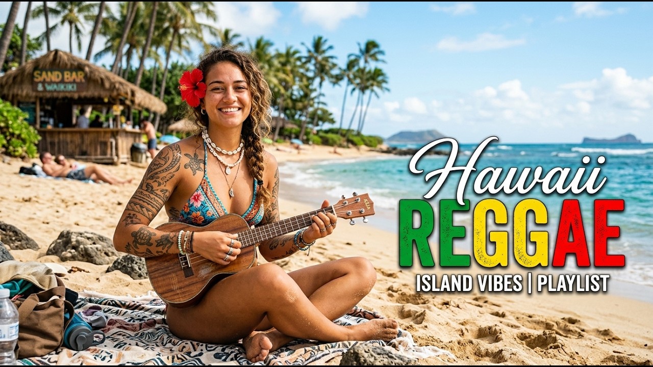 Hawaiian Reggae Vibes 🌊 Tropical Island Music for Relaxing, Studying & Sunset Chill