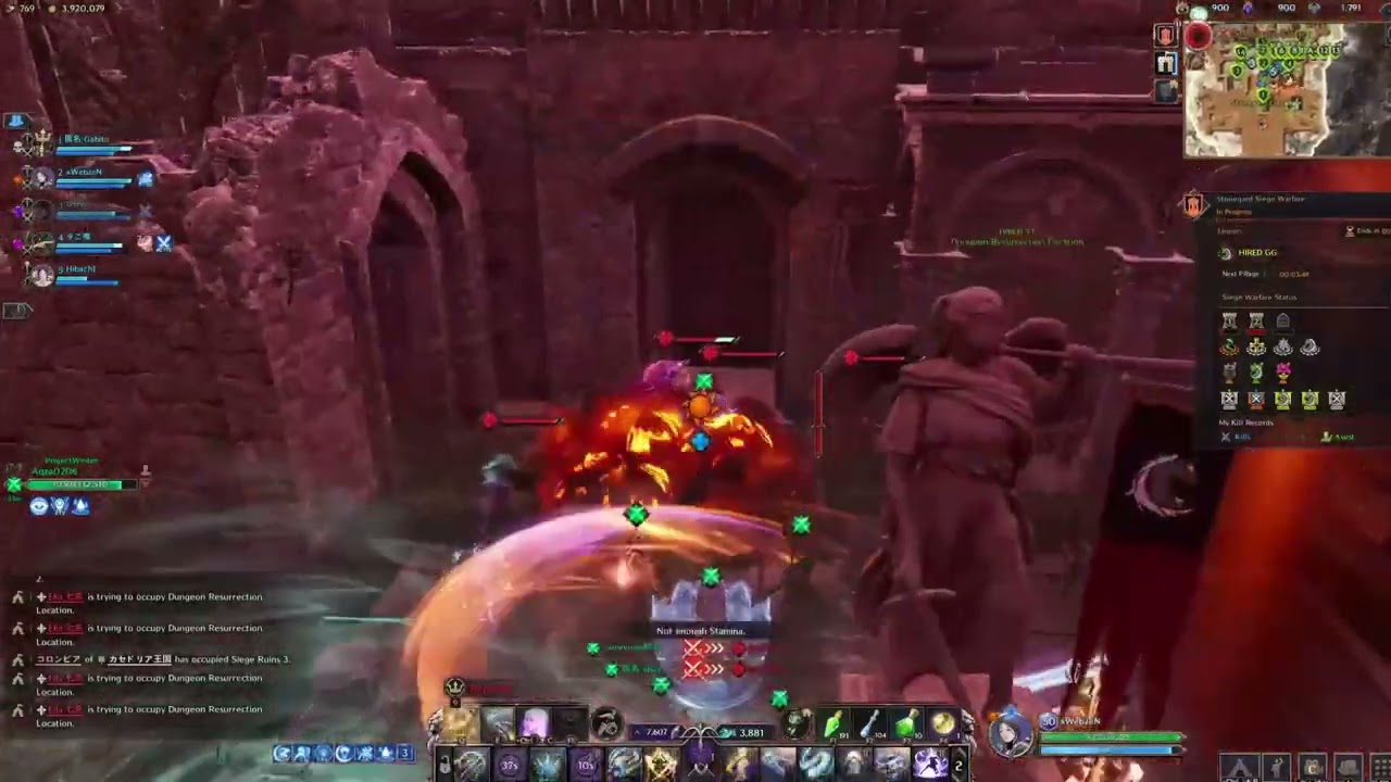 Throne and Liberty Stoneguard Castle Siege | POV Assassin's Step Entry.