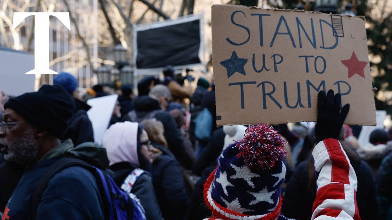 LIVE: Protesters gather in NYC against Trump administration actions