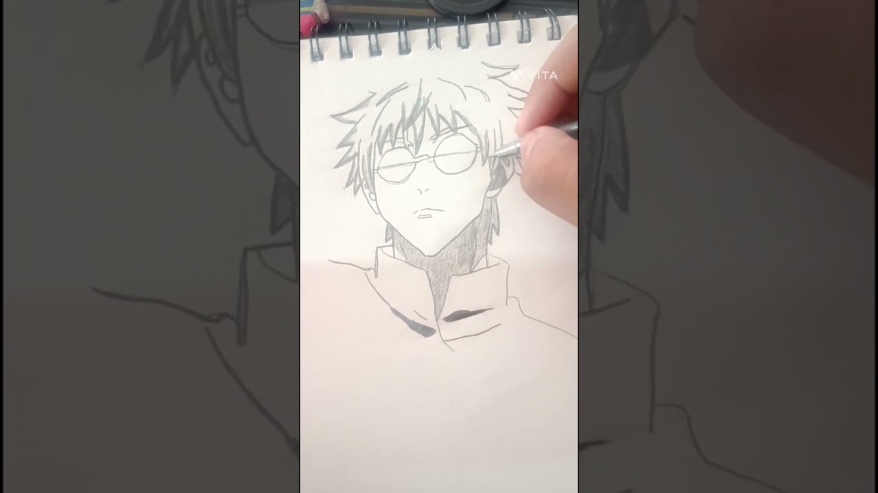 Gojo Saturo drawing 👍 subscribe 🙏