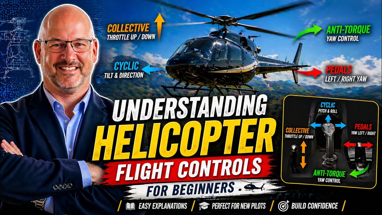 Helicopter Lesson in 15 Minutes! Understanding Helicopter Flight Controls for Beginners 🚁
