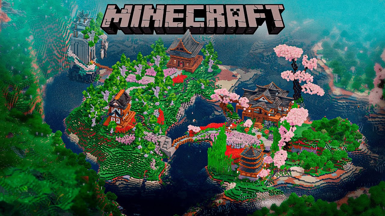 Eu CONSTRUÍ uma VILA JAPONESA no MINECRAFT!