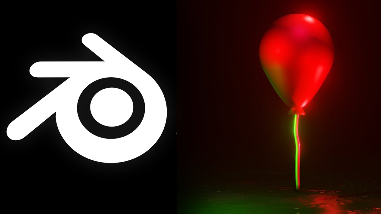 Как создать воздушный хоррор шарик в Blender 3d (orbix)