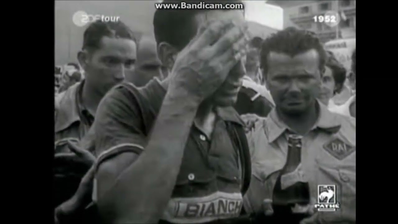 Tour de France 1952 - Etape 10 - Fausto Coppi s'impose &agrave; l'Alpe d'Huez