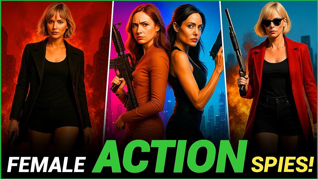 Top 5 Female Spy Action Movies - Beauty with Brains and Bullets ! Female Assassin Movies