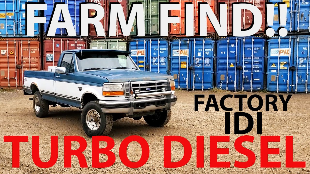 Находка с фермы! Ford F250 XLT 4x4 IDI 1994 года выпуска с восстановленным заводским турбокомпрес...