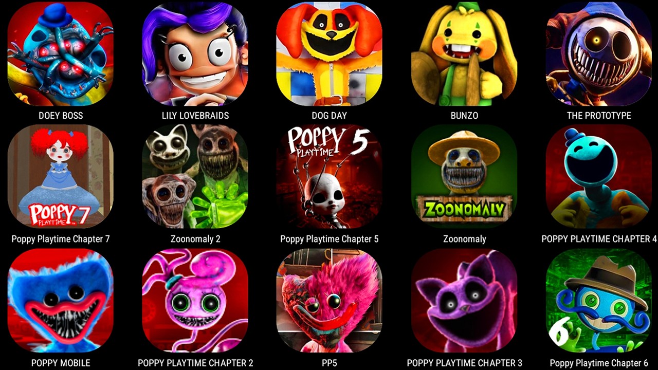 Poppy Playtime Chapter 0&ndash;6 FULL GAME MOVIE - All Bosses, Endings & Jumpscares!