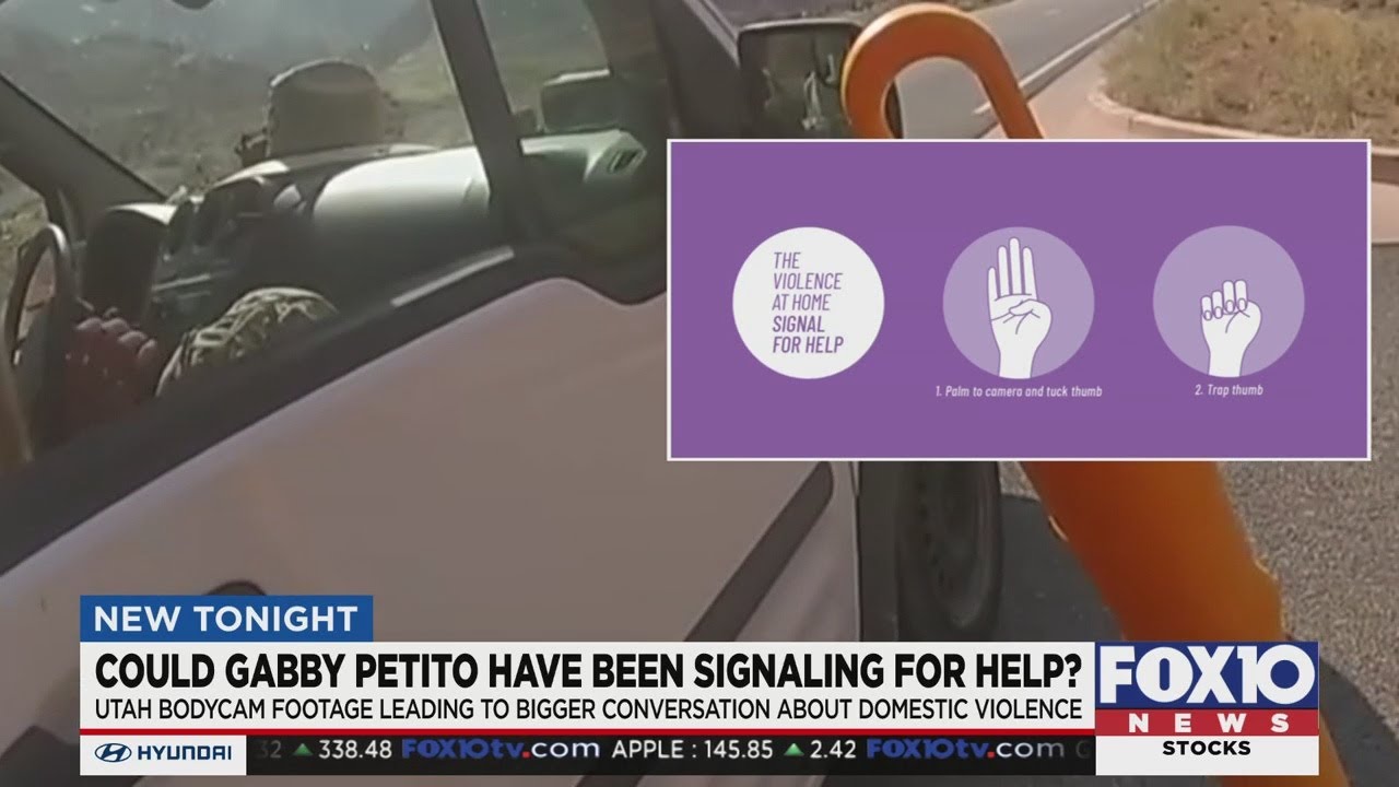 Gabby Petito's domestic violence signal for help