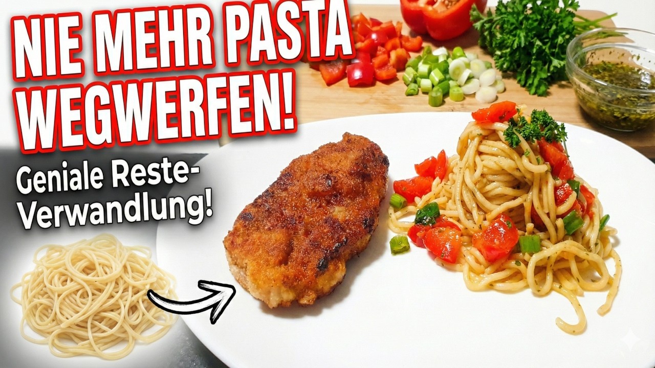 NIE wieder WEGSCHMEIßEN! Der einzige Grund, warum ich absichtlich zu viele Nudeln koche!