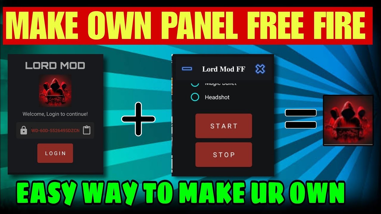 HOW TO MAKE PANEL FREE FIRE SKETCHWARE PRO
