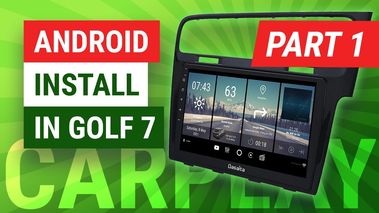 Android Head Unit Install in Golf 7 (Part 1) | Dasaita VIVID 10