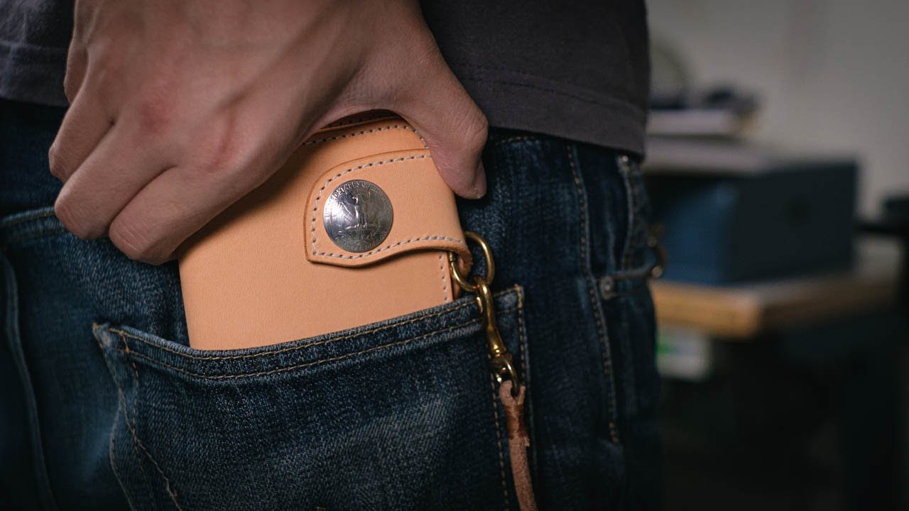 Making a Leather Biker Wallet - Start to finish, PDF Pattern