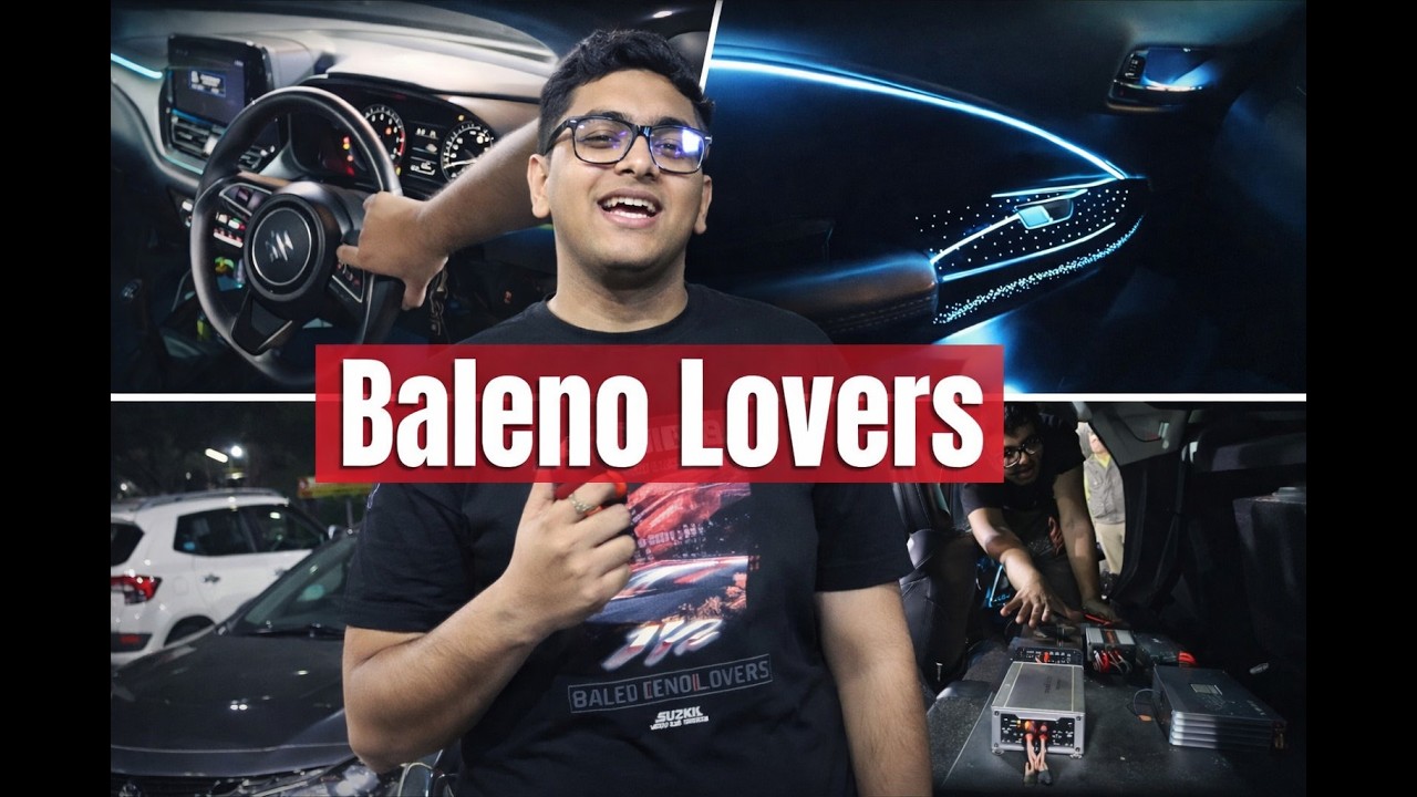 Baleno Lovers 🔥 Ultimate Baleno Upgrade | Full Audio System, Ambient Lights, Projectors Installed