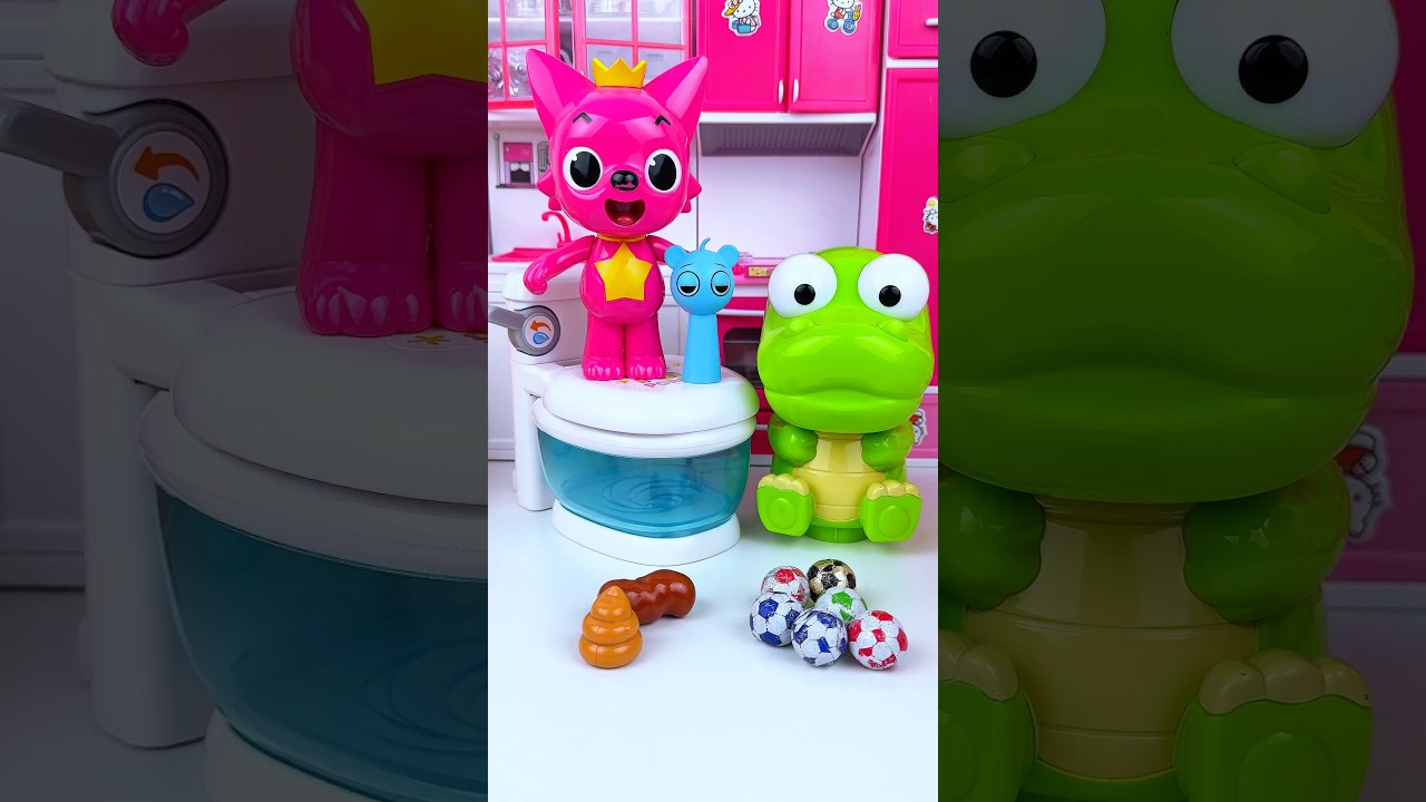 ASMR Unboxing Pororo & Pinkfong Bath Toy Set | Satisfying Toy Play with Subi Unboxing Toys